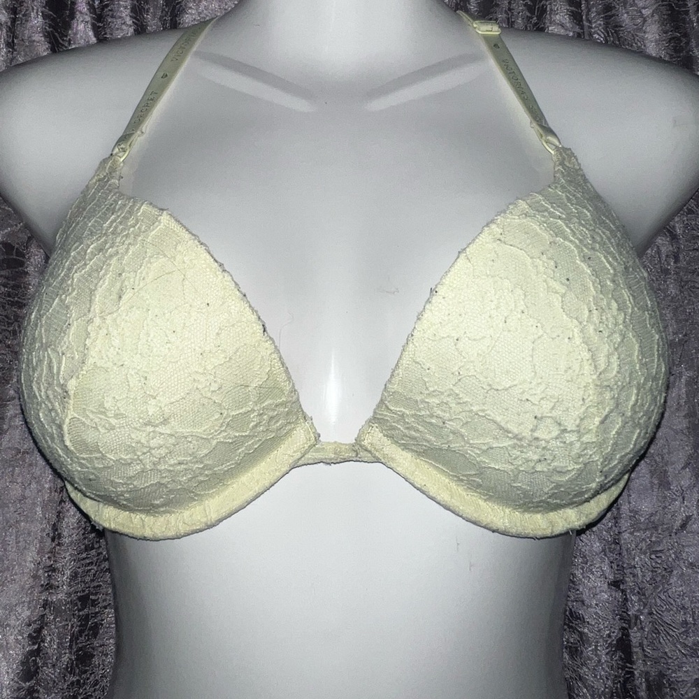 Yellow Victoria Secret Push-up Bra 34D